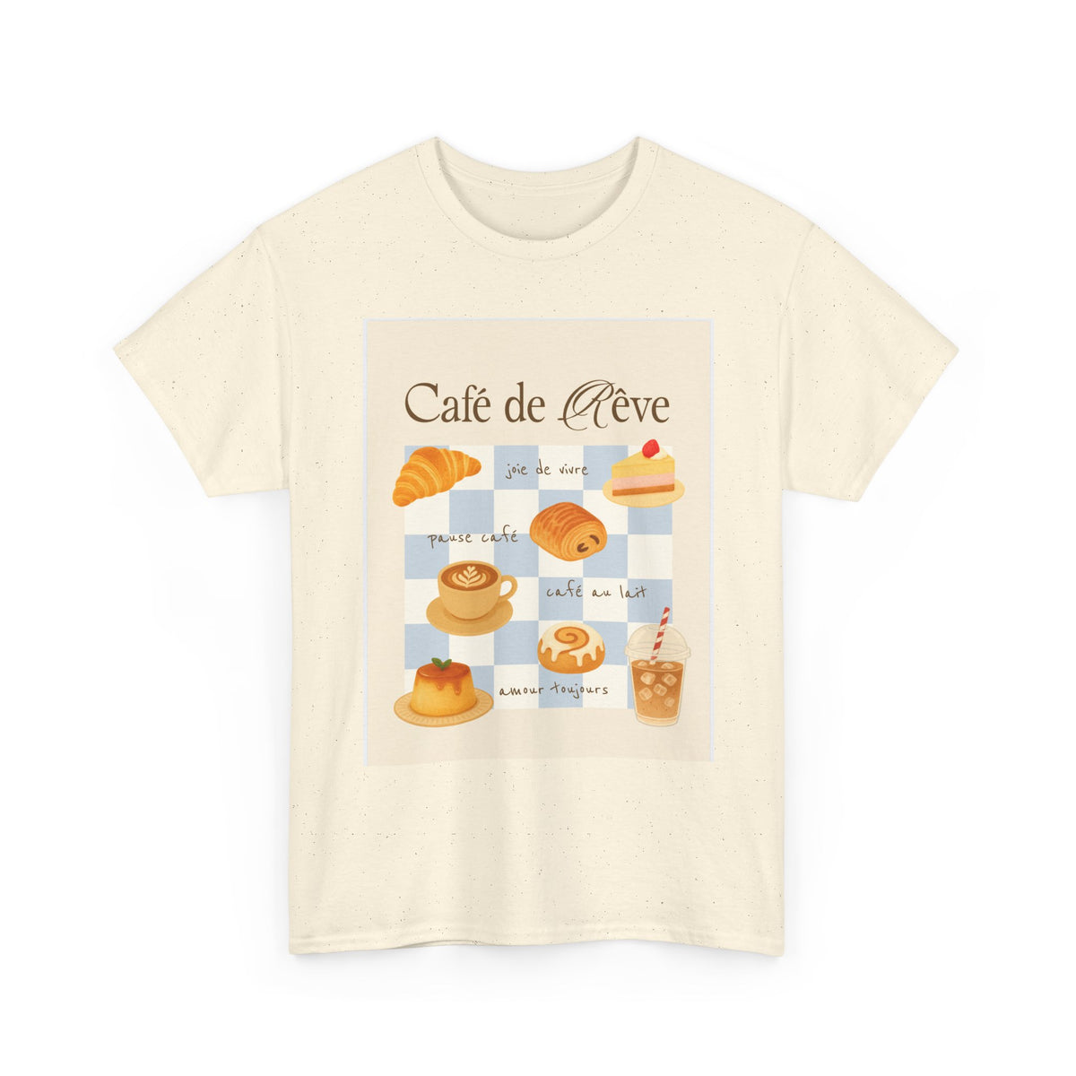 Café de Rêve Pastries T-Shirt — French Bakery Graphic Tee