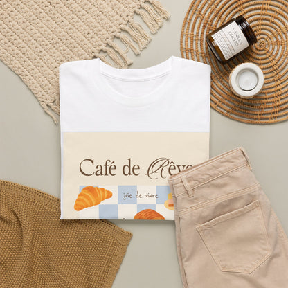 Café de Rêve Pastries T-Shirt — French Bakery Graphic Tee