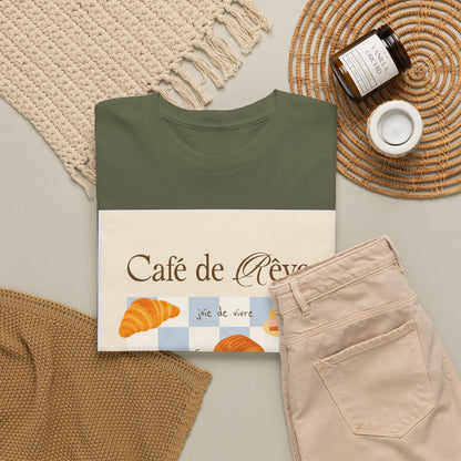Café de Rêve Pastries T-Shirt — French Bakery Graphic Tee