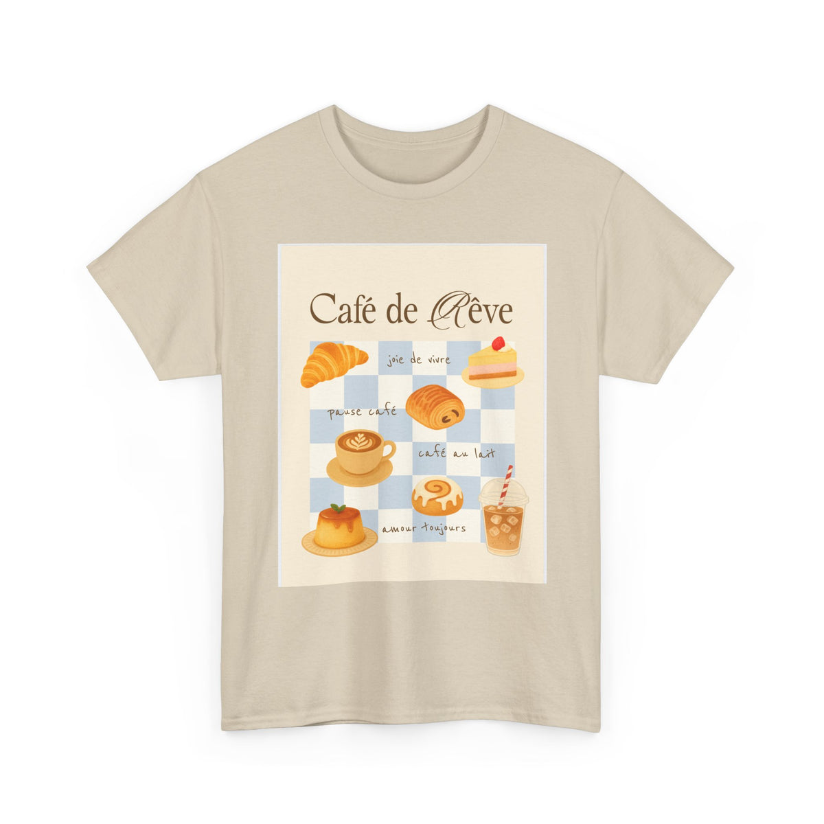Café de Rêve Pastries T-Shirt — French Bakery Graphic Tee