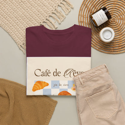 Café de Rêve Pastries T-Shirt — French Bakery Graphic Tee
