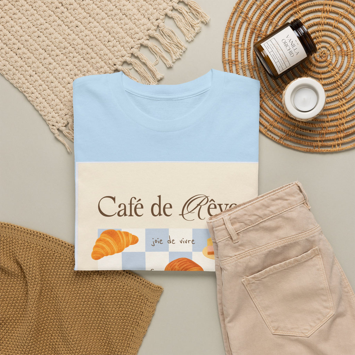Café de Rêve Pastries T-Shirt — French Bakery Graphic Tee
