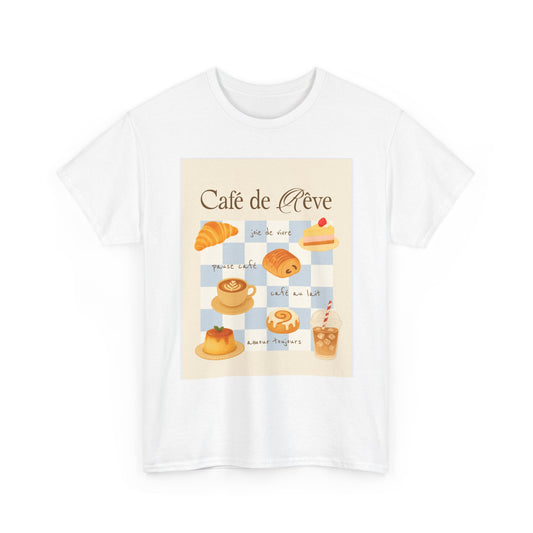 Café de Rêve Pastries T-Shirt — French Bakery Graphic Tee