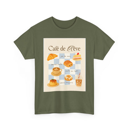 Café de Rêve Pastries T-Shirt — French Bakery Graphic Tee