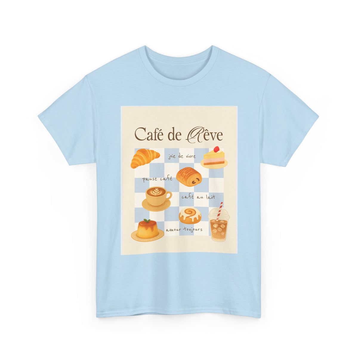 Café de Rêve Pastries T-Shirt — French Bakery Graphic Tee
