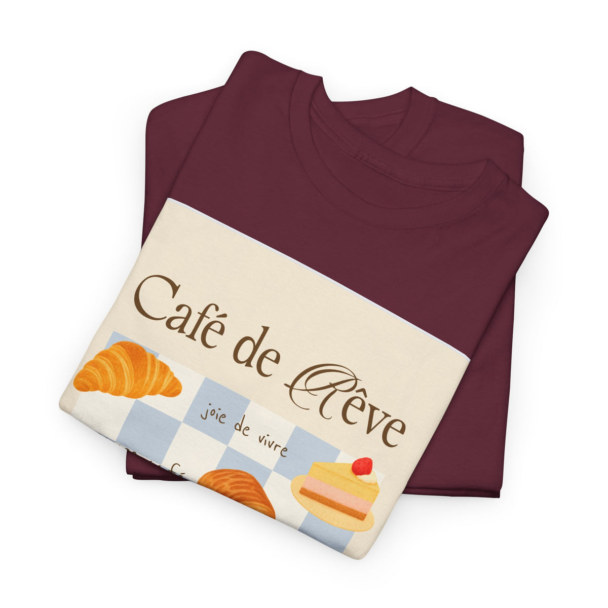 Café de Rêve Pastries T-Shirt — French Bakery Graphic Tee